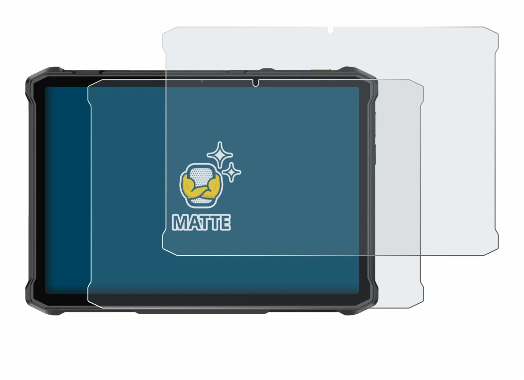 Immagine del dispositivo Ulefone Armor Pad 5 Pro con un'ampia varietà di protezioni per lo schermo.