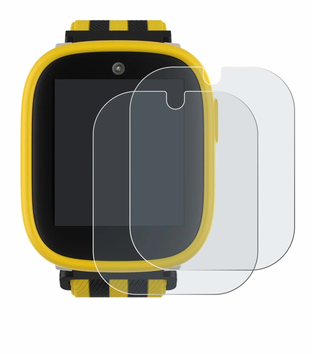 Immagine del dispositivo Xplora X6 Play BVB-Edition con un'ampia varietà di protezioni per lo schermo.