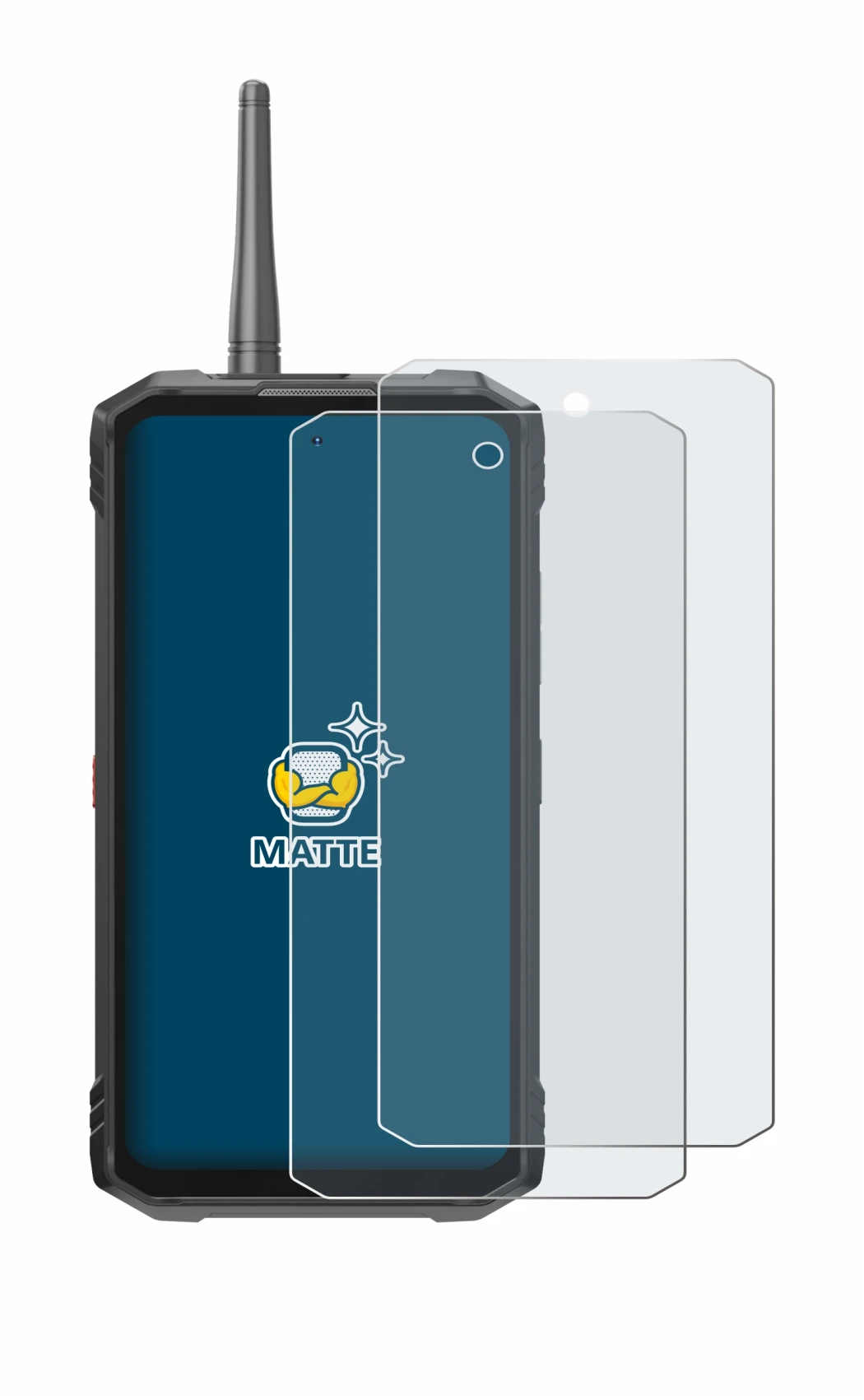 Immagine del dispositivo Hotwav Hyper 8 Ultra con un'ampia varietà di protezioni per lo schermo.
