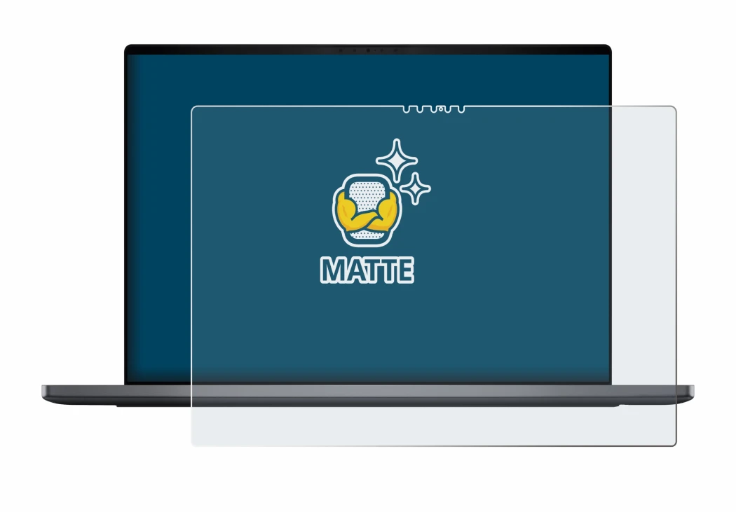 Immagine del dispositivo Dell XPS 16 DA16260 con un'ampia varietà di protezioni per lo schermo.