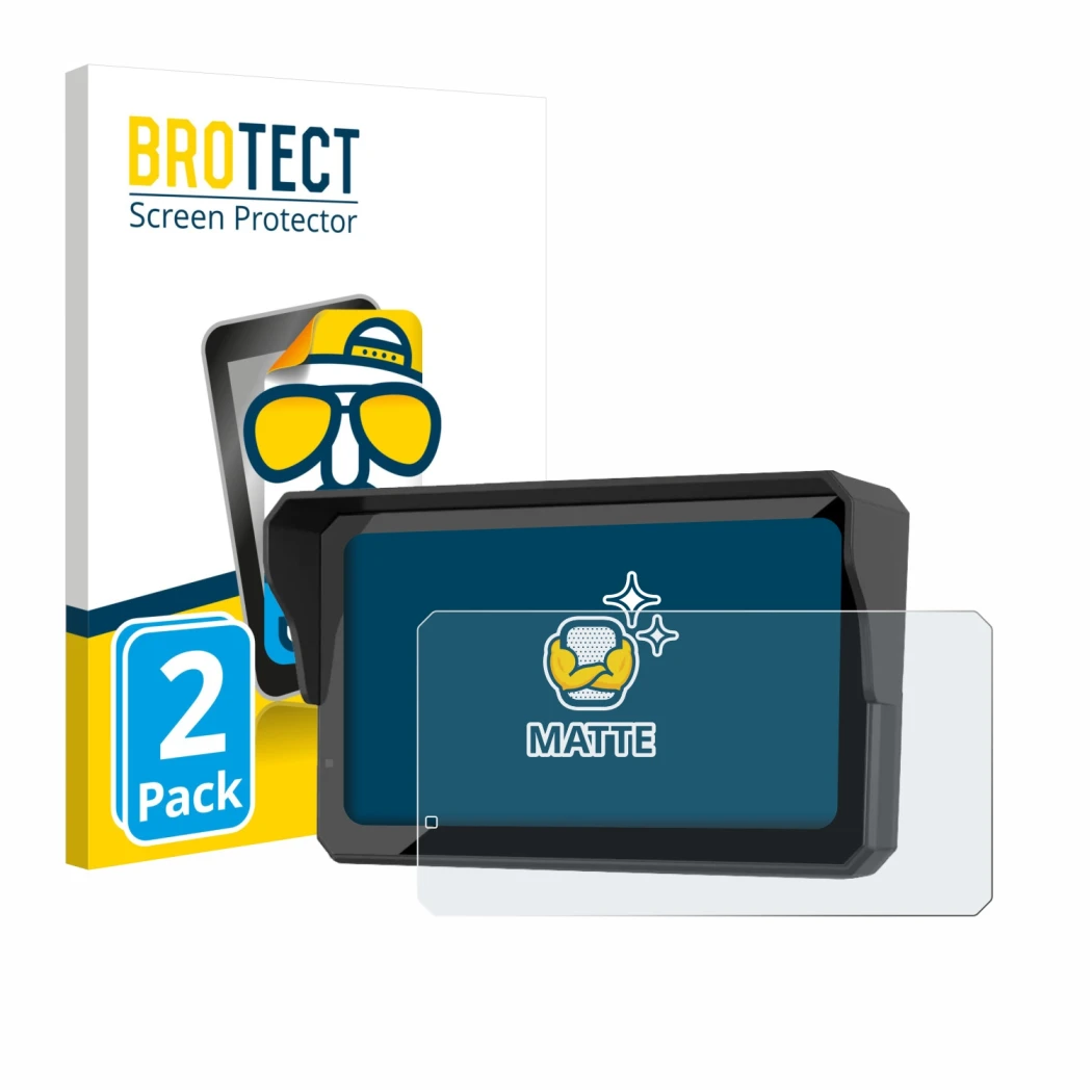 Parte frontale di una confezione del prodotto con il logo del marchio BROTECT. Accanto è raffigurato il dispositivo Carpuride 