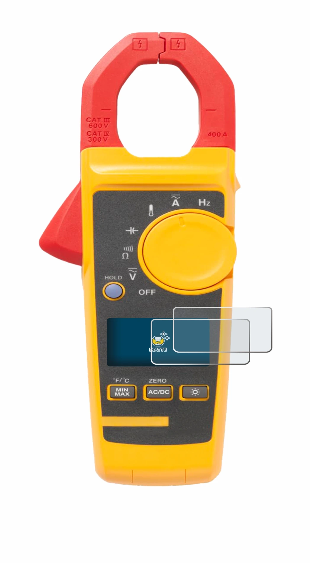 Immagine del dispositivo Fluke 325 con un'ampia varietà di protezioni per lo schermo.