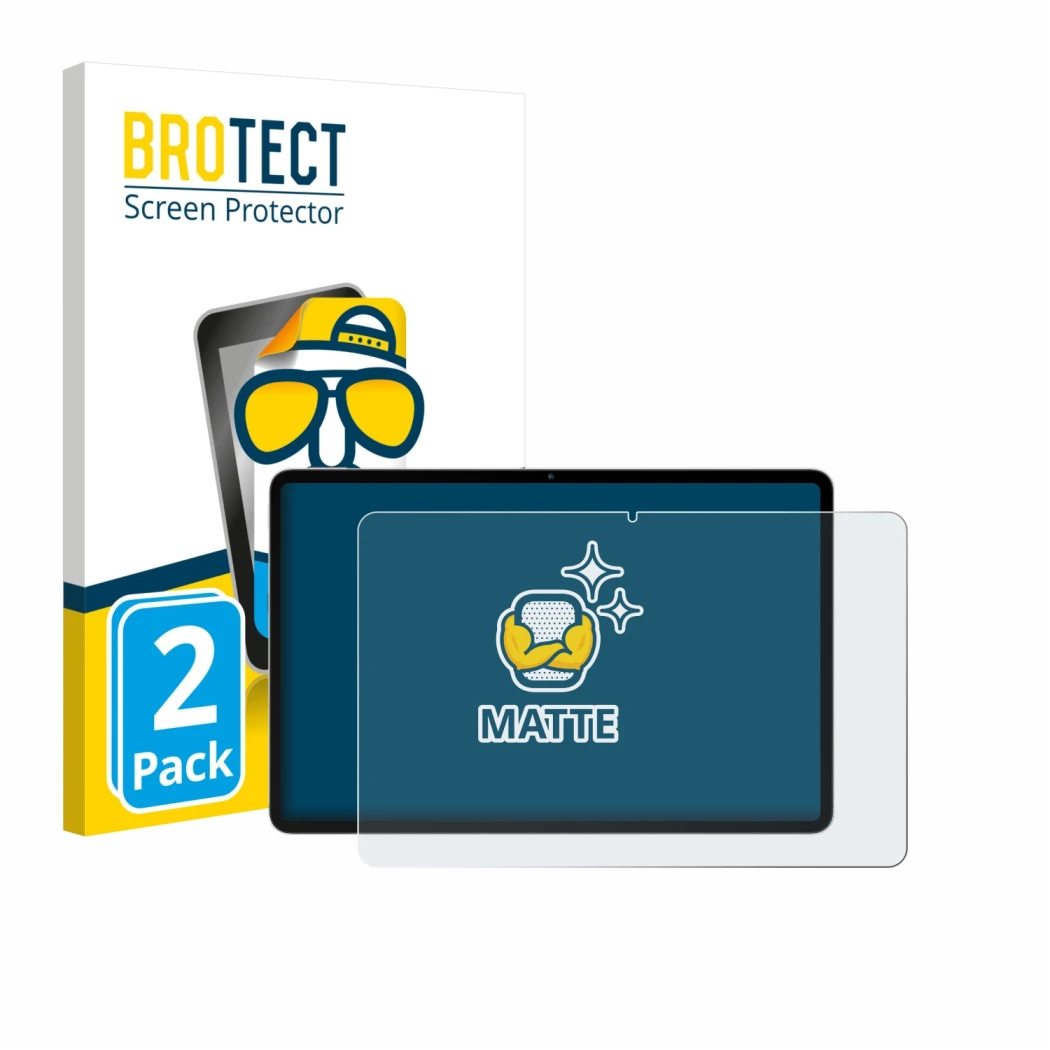 Parte frontale di una confezione del prodotto con il logo del marchio BROTECT. Accanto è raffigurato il dispositivo Blackview 