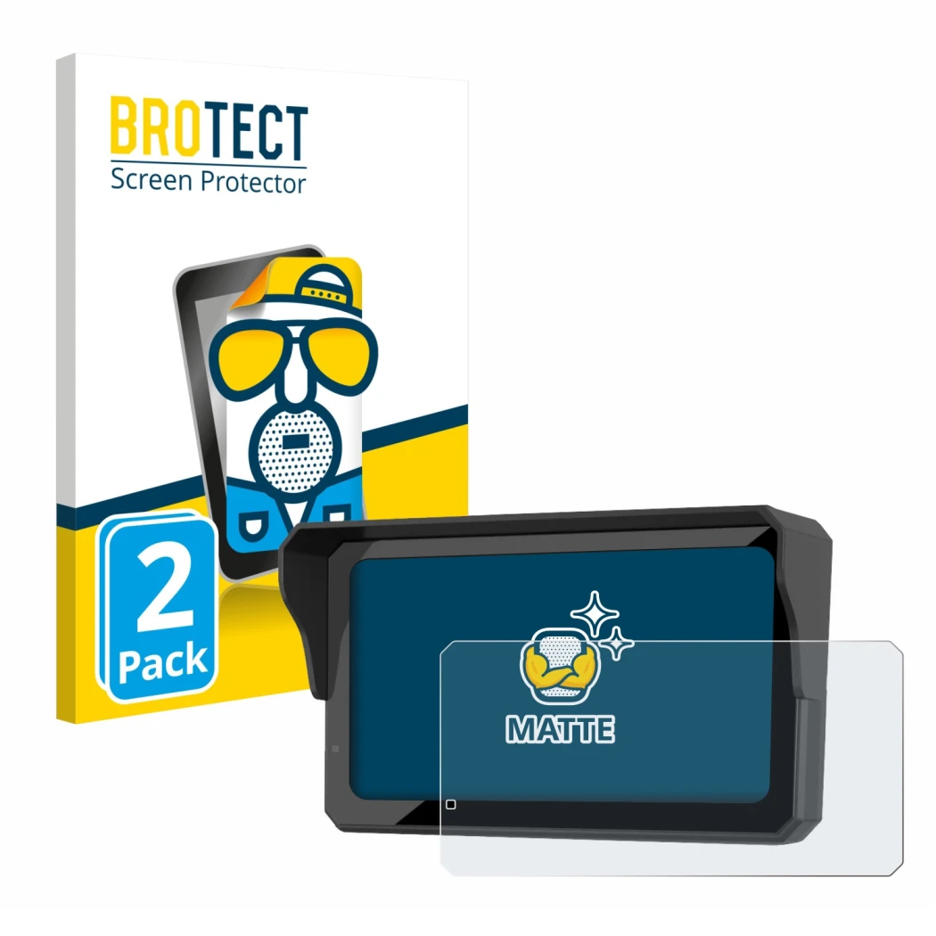 Parte frontale di una confezione del prodotto con il logo del marchio BROTECT. Accanto è raffigurato il dispositivo Carpuride