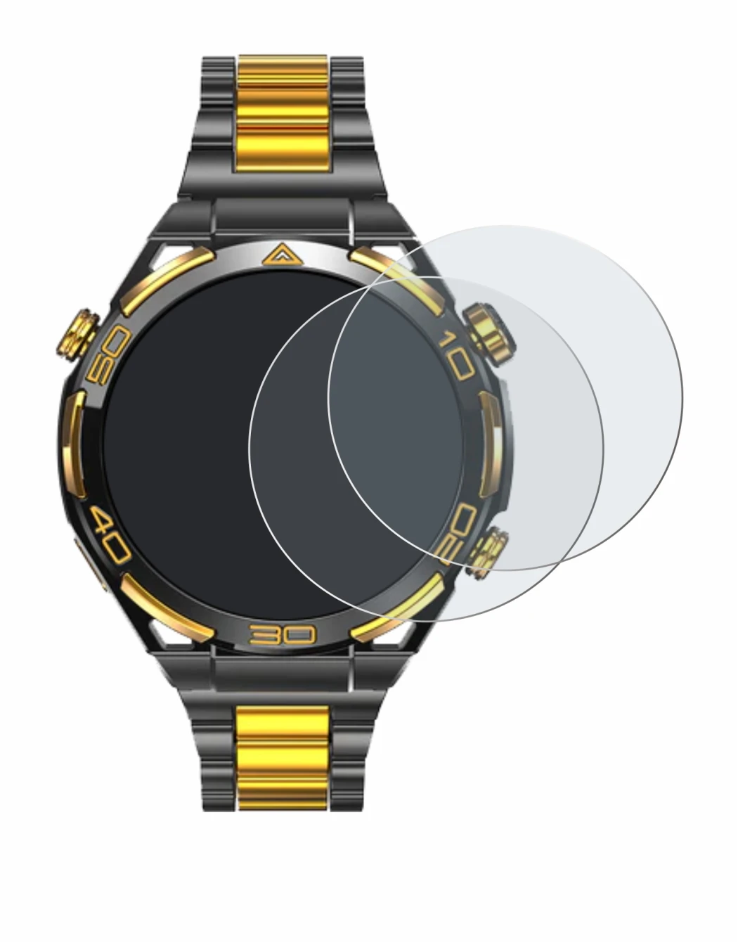 Immagine del dispositivo Blackview W90 Pro con un'ampia varietà di protezioni per lo schermo.