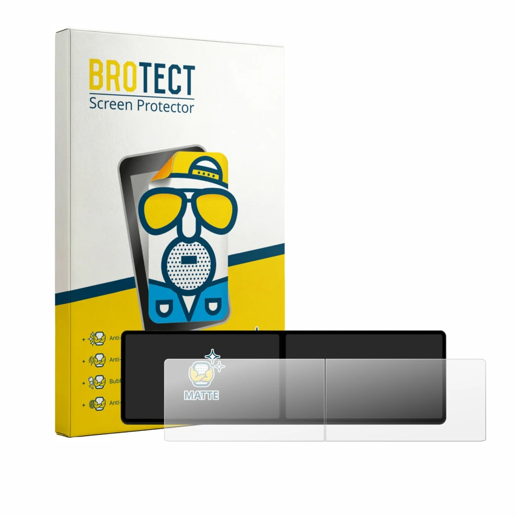 Parte frontale di una confezione del prodotto con il logo del marchio BROTECT. Accanto è raffigurato il dispositivo Xpeng G9 2