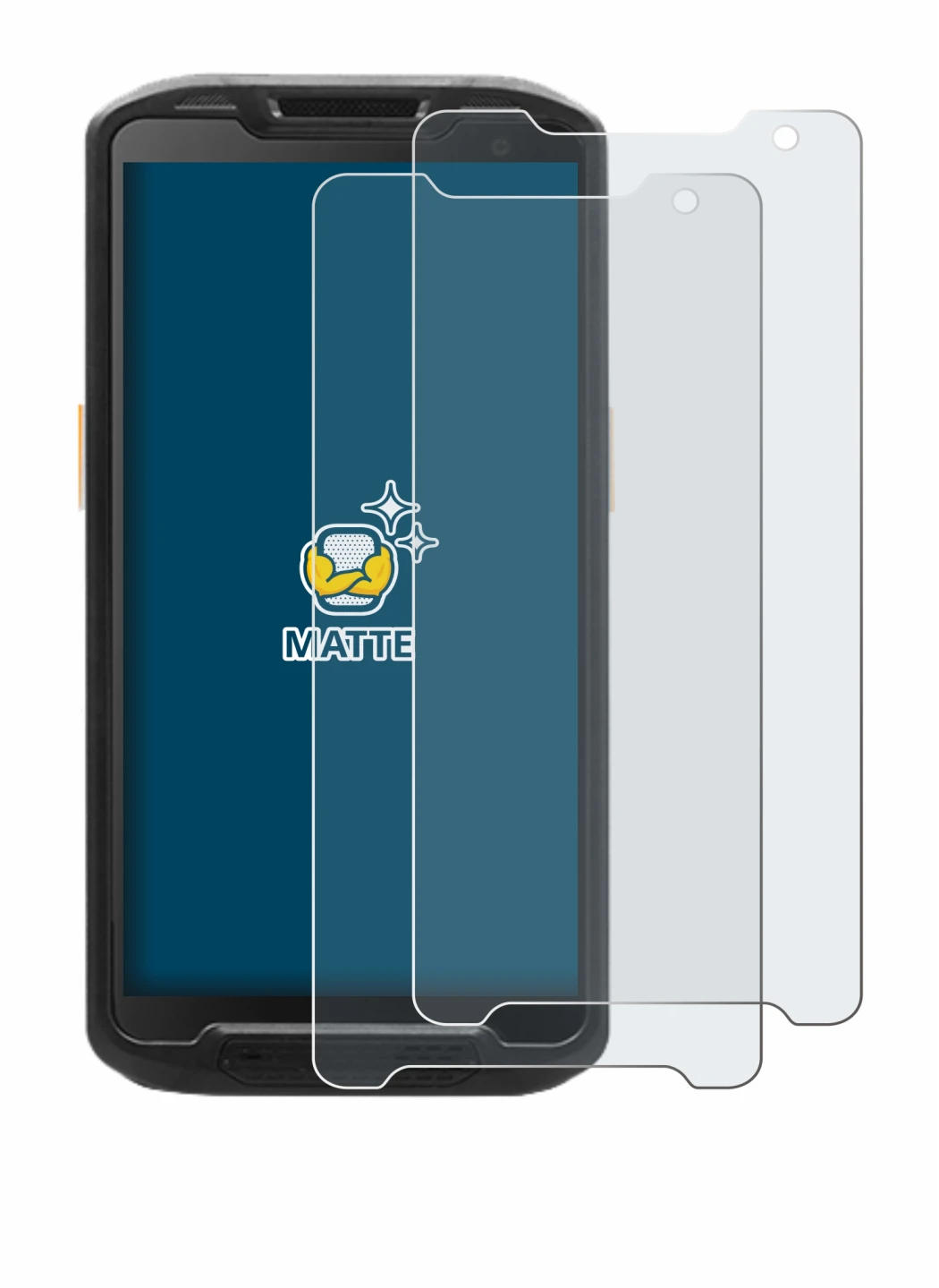 Immagine del dispositivo Point Mobile PM84P con un'ampia varietà di protezioni per lo schermo.