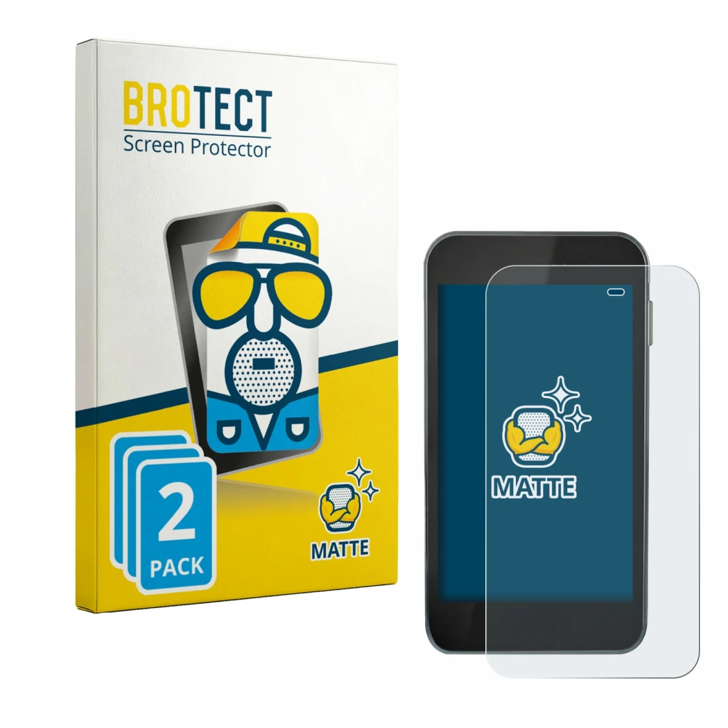 Parte frontale di una confezione del prodotto con il logo del marchio BROTECT. Accanto è raffigurato il dispositivo Equil Patc