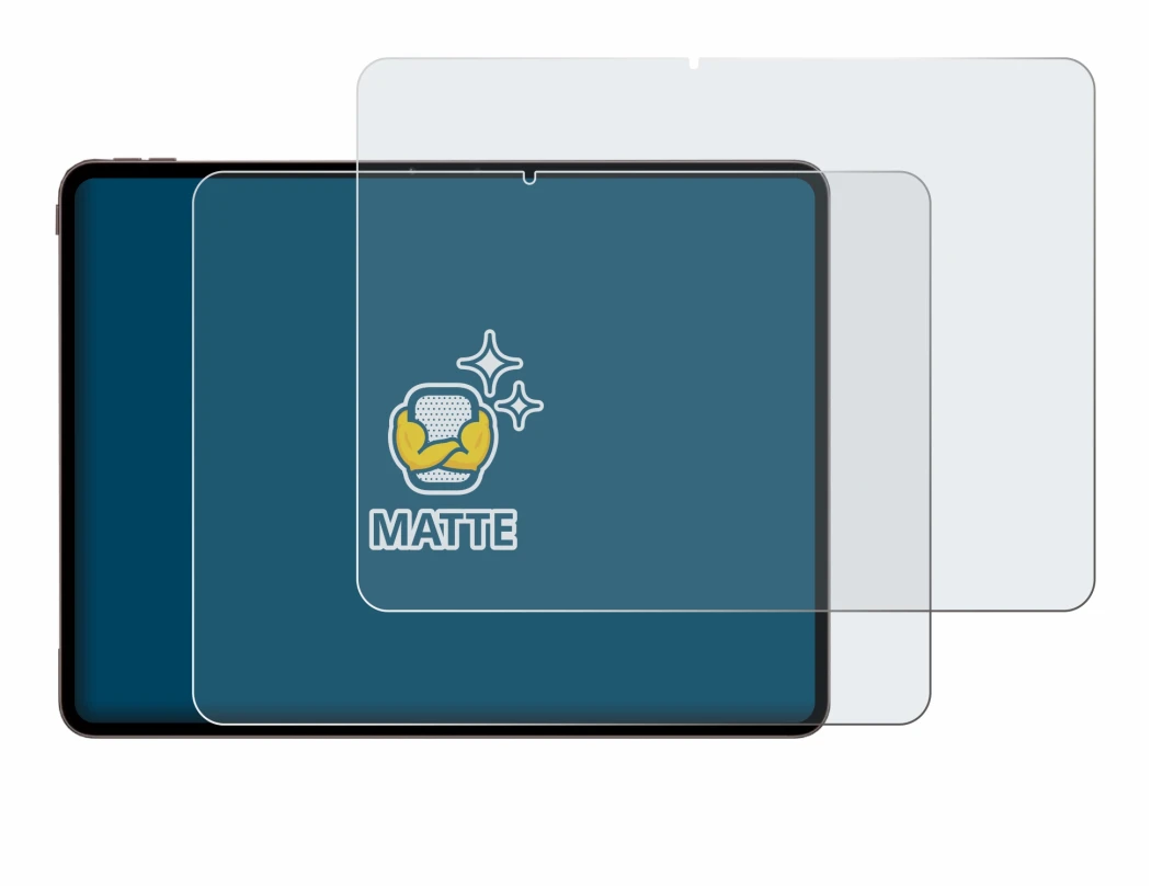 Immagine del dispositivo OnePlus Pad 4 con un'ampia varietà di protezioni per lo schermo.