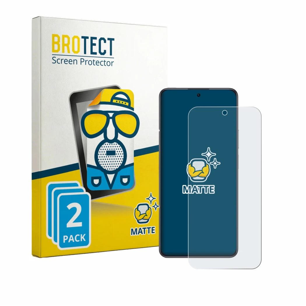 Parte frontale di una confezione del prodotto con il logo del marchio BROTECT. Accanto è raffigurato il dispositivo Honor X7e