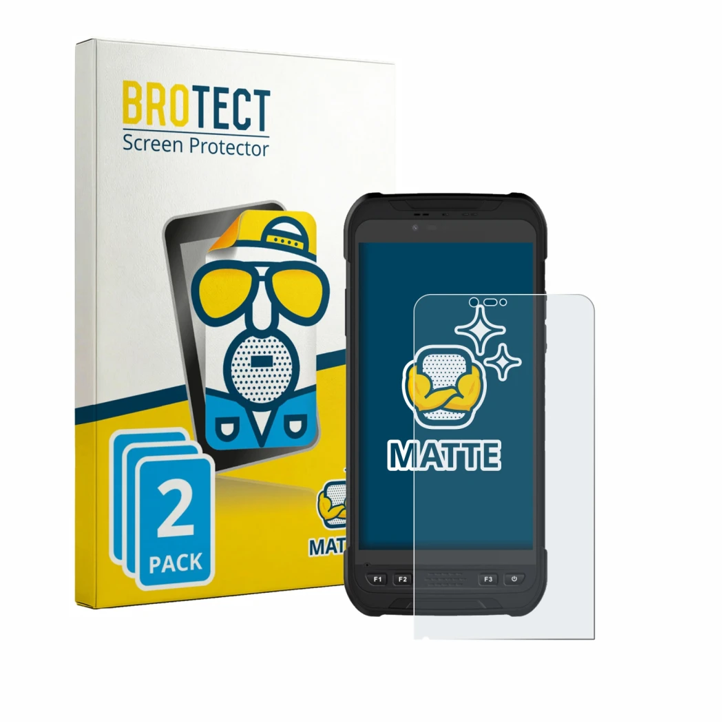 Parte frontale di una confezione del prodotto con il logo del marchio BROTECT. Accanto è raffigurato il dispositivo Stonex S60