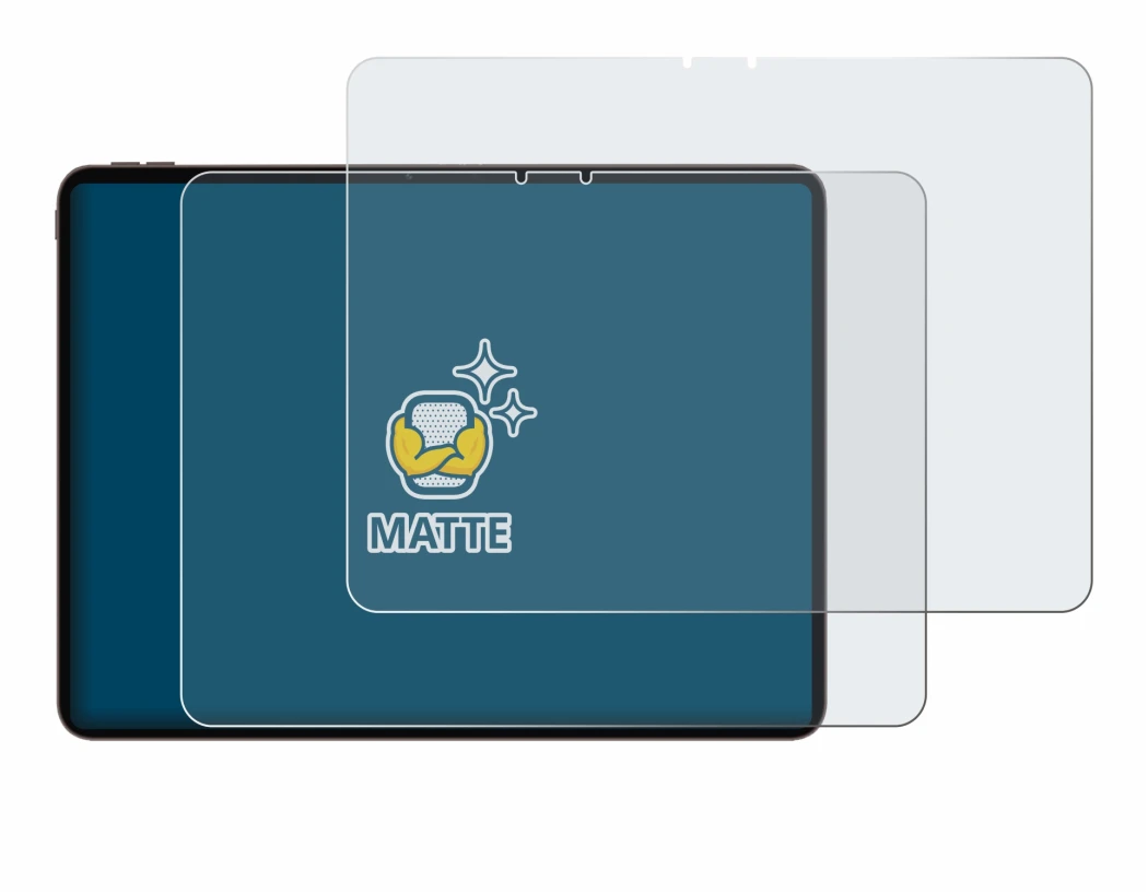 Immagine del dispositivo Oppo Pad 5 Pro con un'ampia varietà di protezioni per lo schermo.