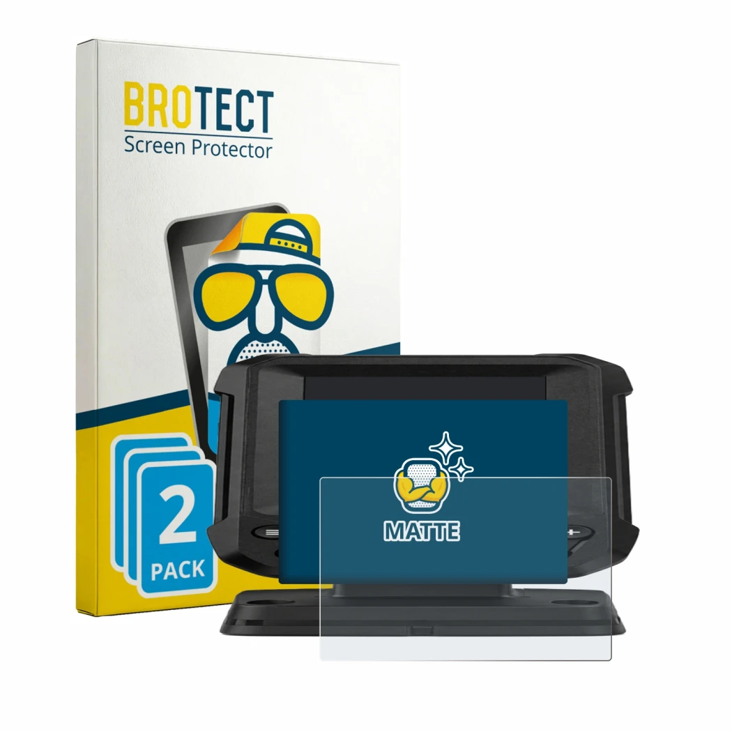 Parte frontale di una confezione del prodotto con il logo del marchio BROTECT. Accanto è raffigurato il dispositivo Lowrance E
