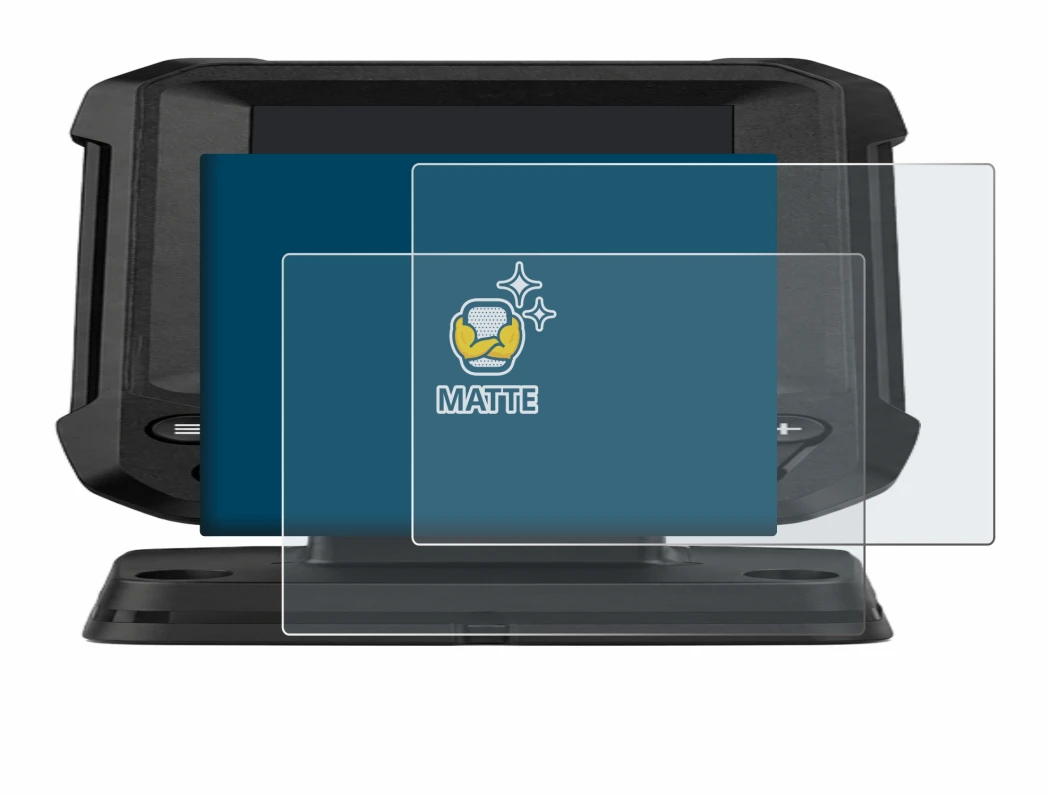 Immagine del dispositivo Lowrance Eagle 4 con un'ampia varietà di protezioni per lo schermo.