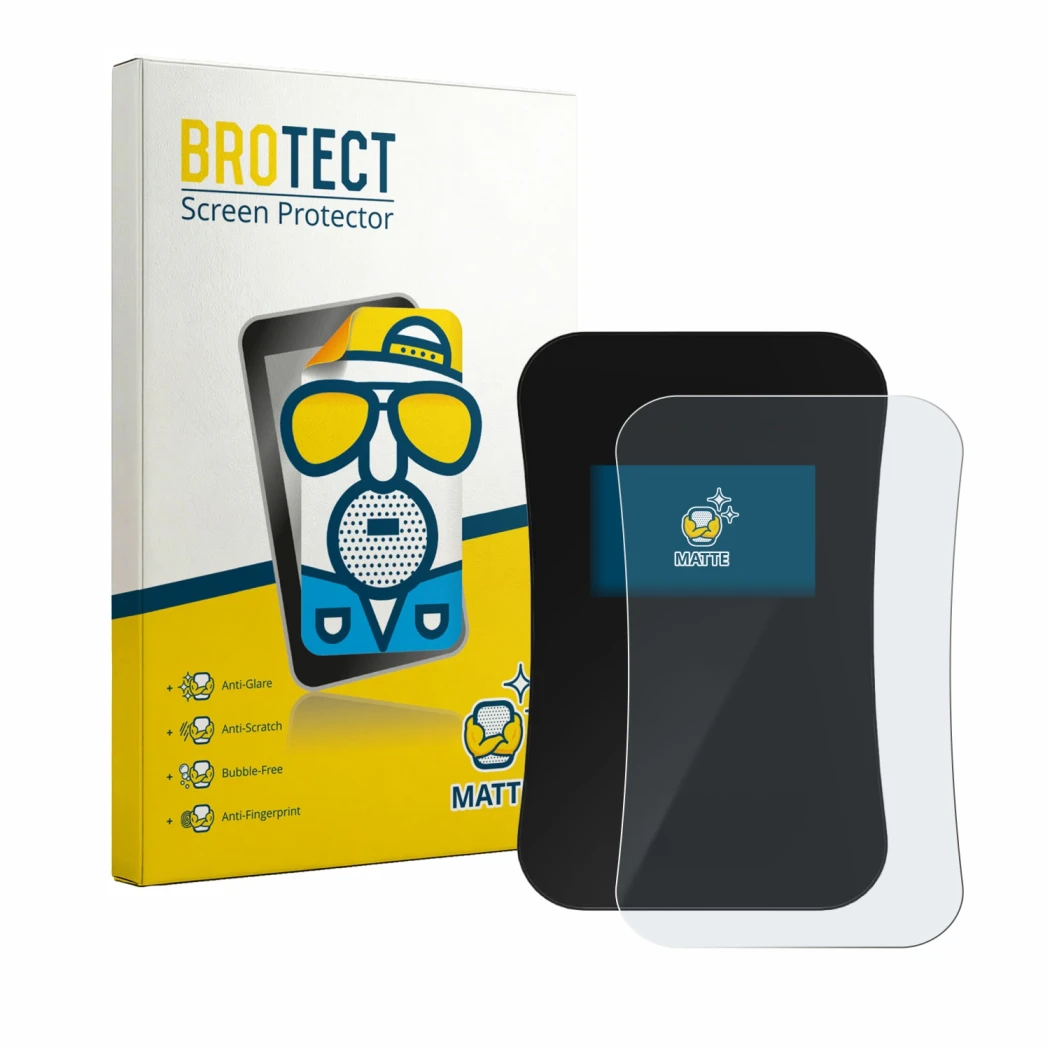 Parte frontale di una confezione del prodotto con il logo del marchio BROTECT. Accanto è raffigurato il dispositivo DaheimLade