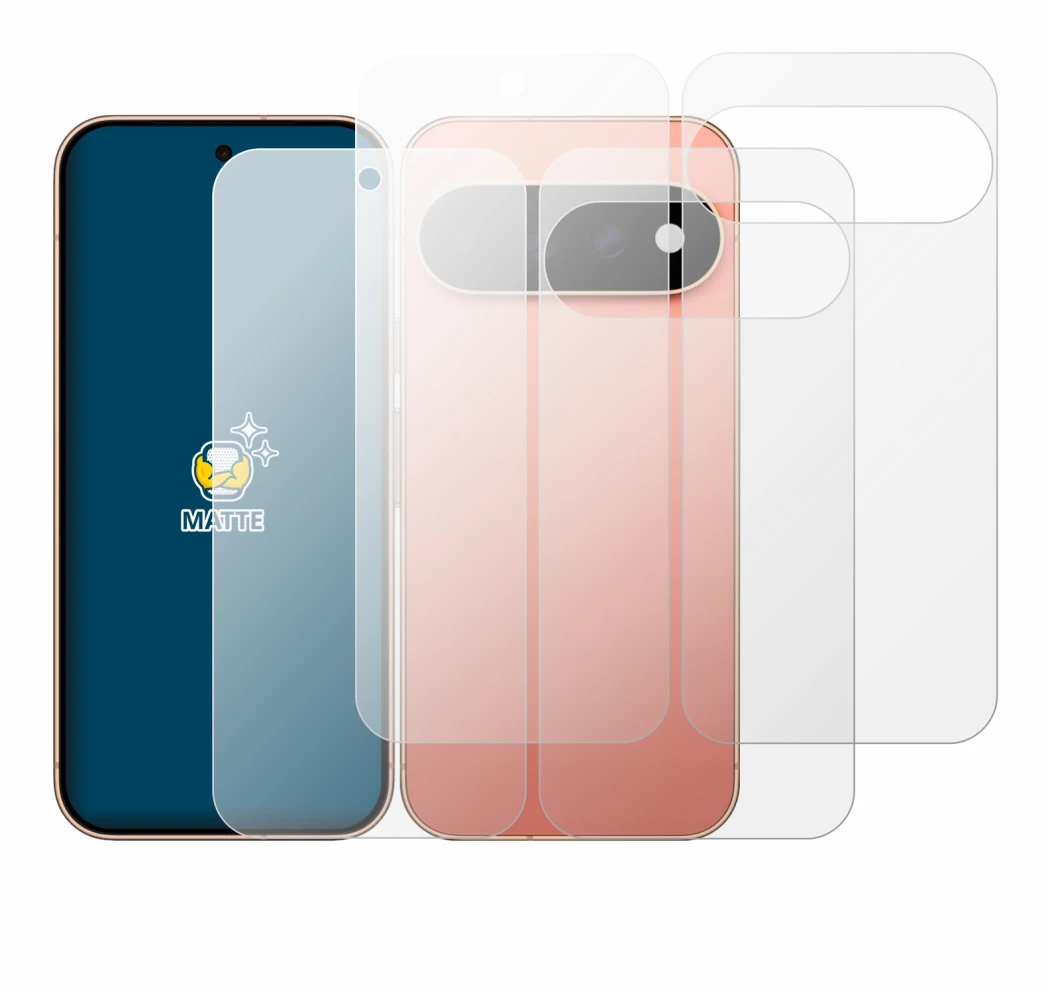 Immagine del dispositivo Google Pixel 11 Pro (Fronte+Retro) con un'ampia varietà di protezioni per lo schermo.
