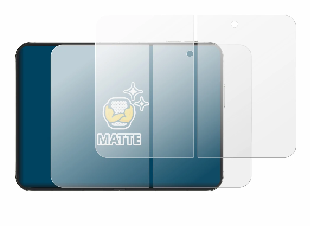 Immagine del dispositivo Apple iPhone Duo (Display interno) con un'ampia varietà di protezioni per lo schermo.