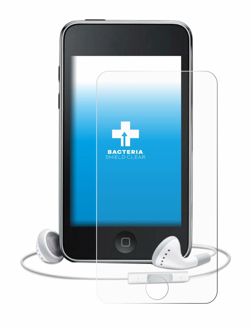 Immagine del dispositivo Apple iPod Touch (3a Gen.) con un'ampia varietà di protezioni per lo schermo.