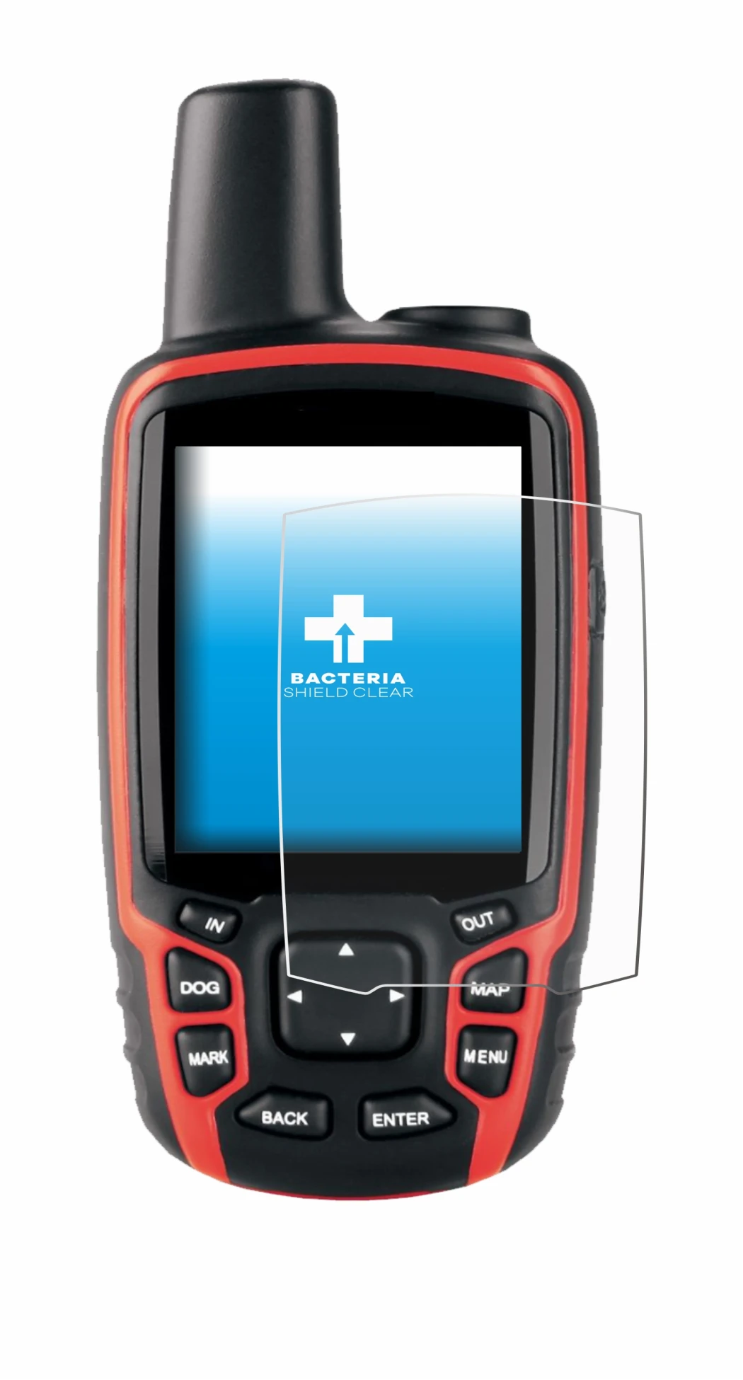Immagine del dispositivo Garmin Astro 320 con un'ampia varietà di protezioni per lo schermo.