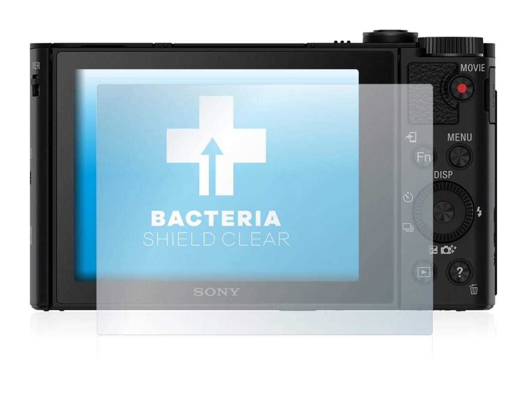 Immagine del dispositivo Sony Cyber-Shot DSC-HX90 con un'ampia varietà di protezioni per lo schermo.