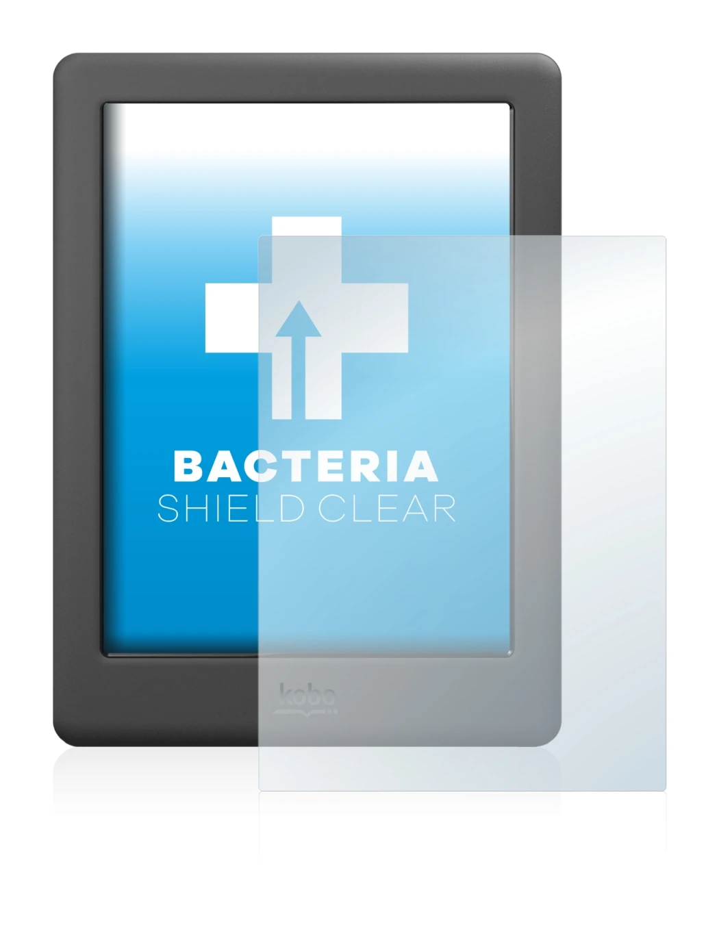 Immagine del dispositivo Kobo Glo HD con un'ampia varietà di protezioni per lo schermo.