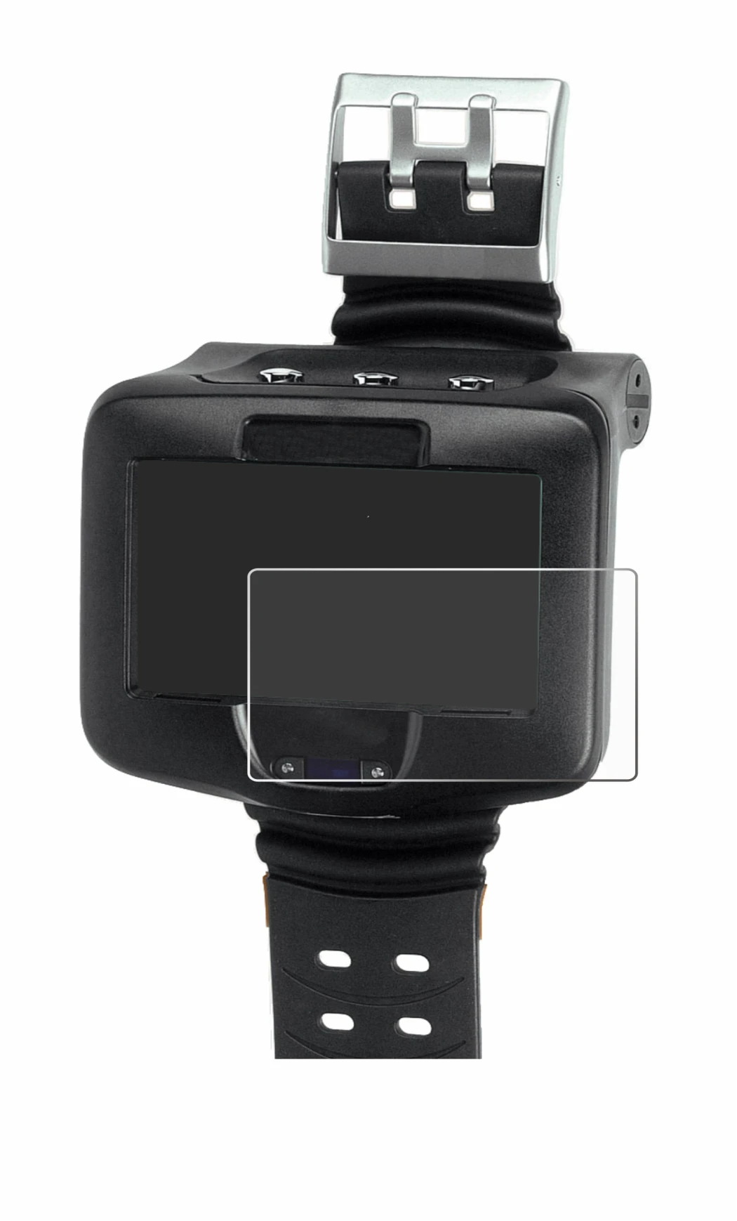 Immagine del dispositivo Uwatec Galileo Luna con un'ampia varietà di protezioni per lo schermo.