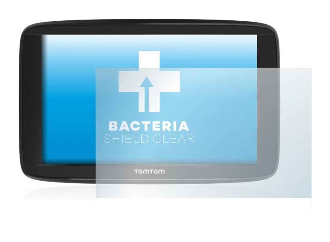 Immagine del dispositivo TomTom Start 62 con un'ampia varietà di protezioni per lo schermo.