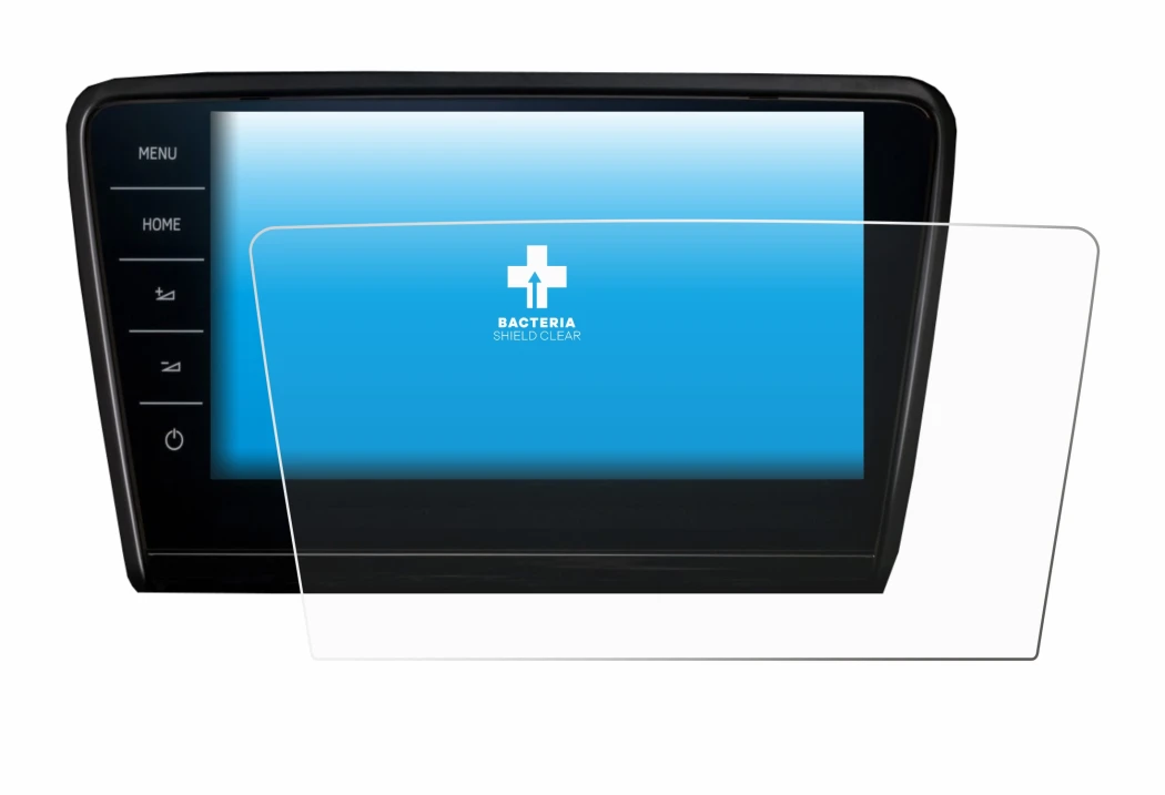 Immagine del dispositivo Skoda Octavia 2017 Infotainment System Columbus con un'ampia varietà di protezioni per lo schermo.