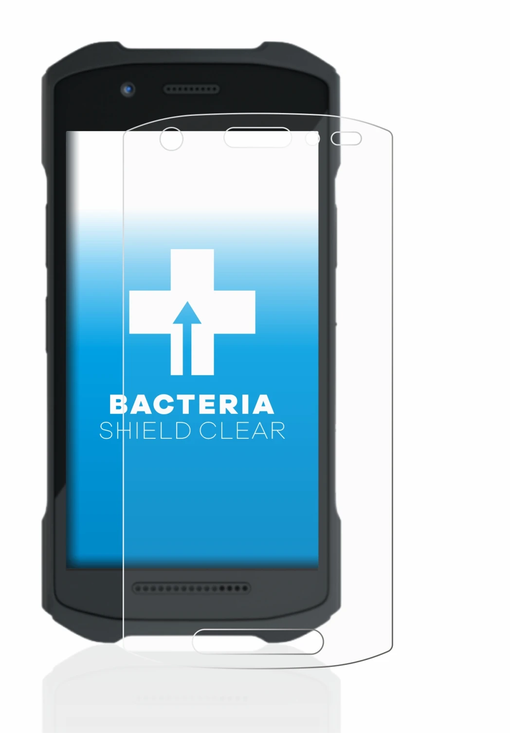 Immagine del dispositivo Zebra TC21 con un'ampia varietà di protezioni per lo schermo.