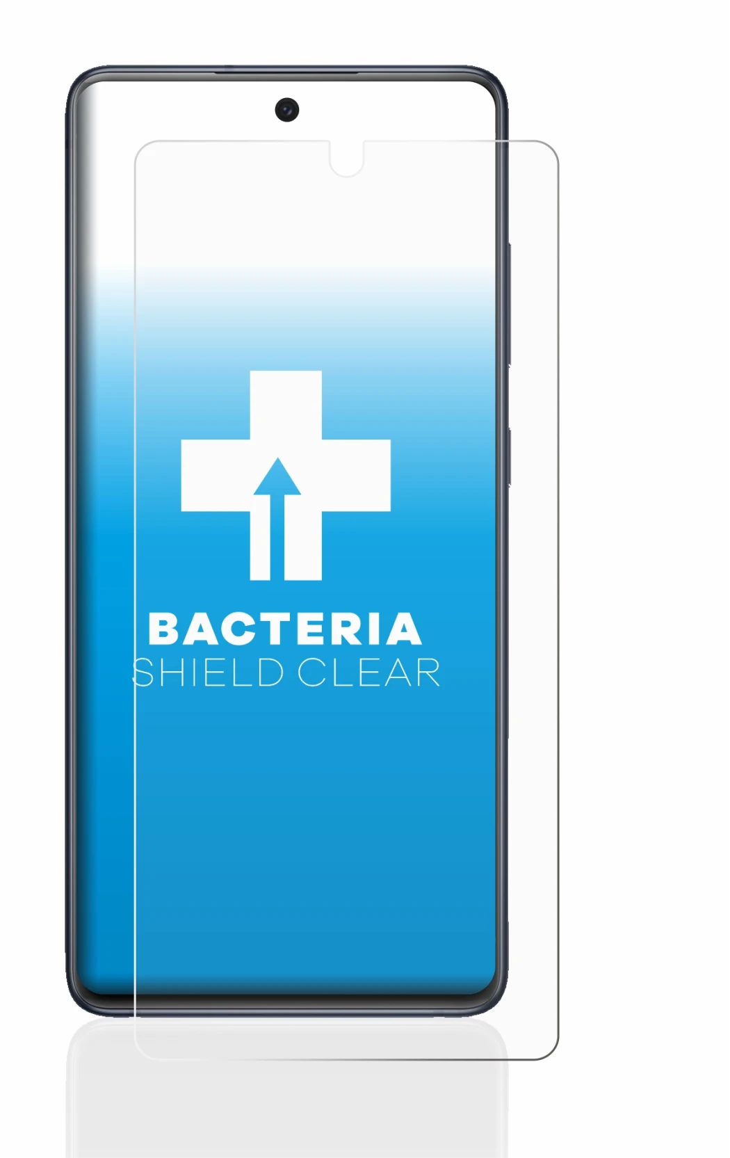 Immagine del dispositivo Samsung Galaxy S20 FE con un'ampia varietà di protezioni per lo schermo.