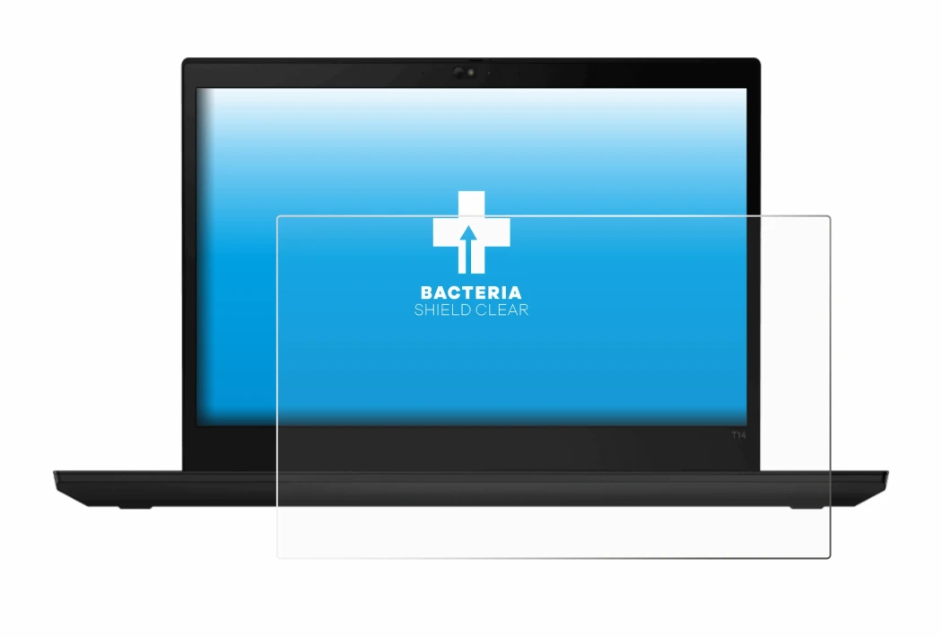 Immagine del dispositivo Lenovo ThinkPad T14 Gen 1 con un'ampia varietà di protezioni per lo schermo.