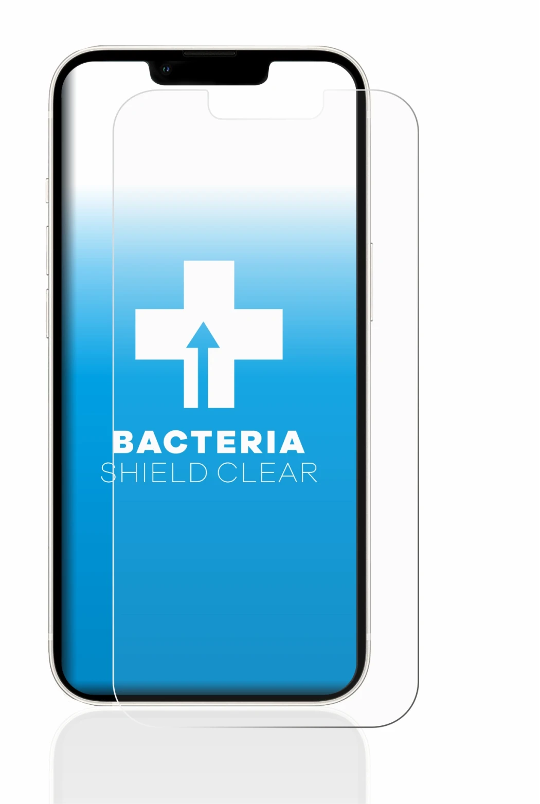 Immagine del dispositivo Apple iPhone 13 con un'ampia varietà di protezioni per lo schermo.