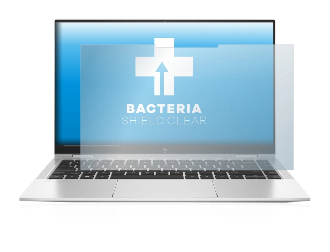 Immagine del dispositivo HP Elitebook x360 1040 G7 con un'ampia varietà di protezioni per lo schermo.
