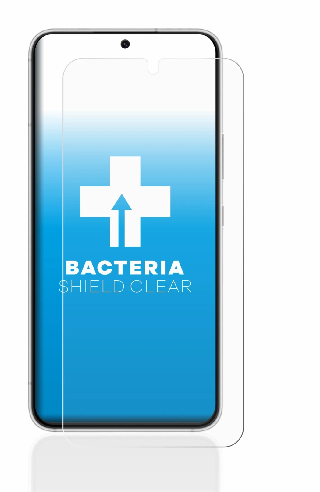 Immagine del dispositivo Samsung Galaxy S22 5G con un'ampia varietà di protezioni per lo schermo.