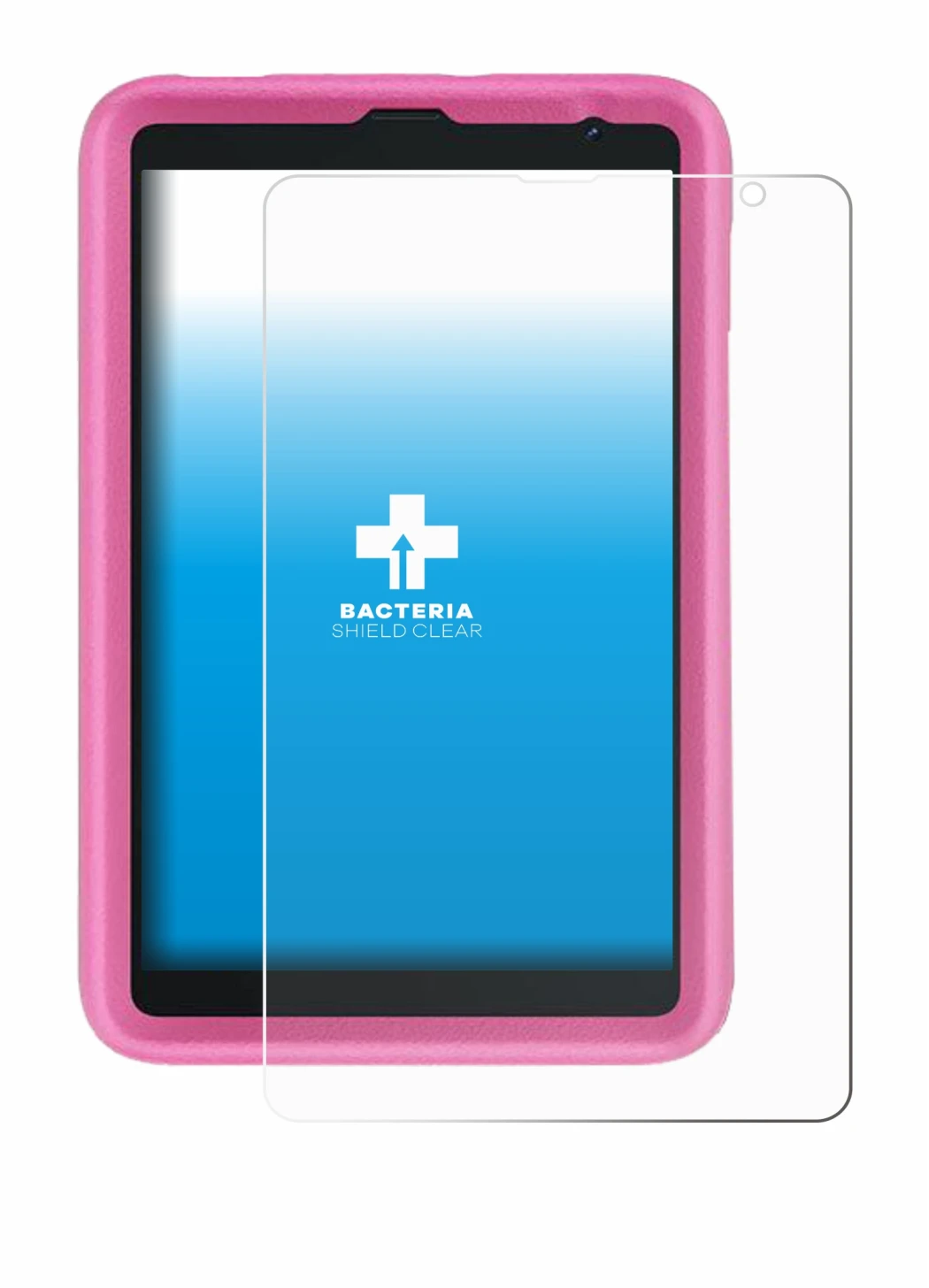 Immagine del dispositivo Blackview Tab 6 Kids con un'ampia varietà di protezioni per lo schermo.