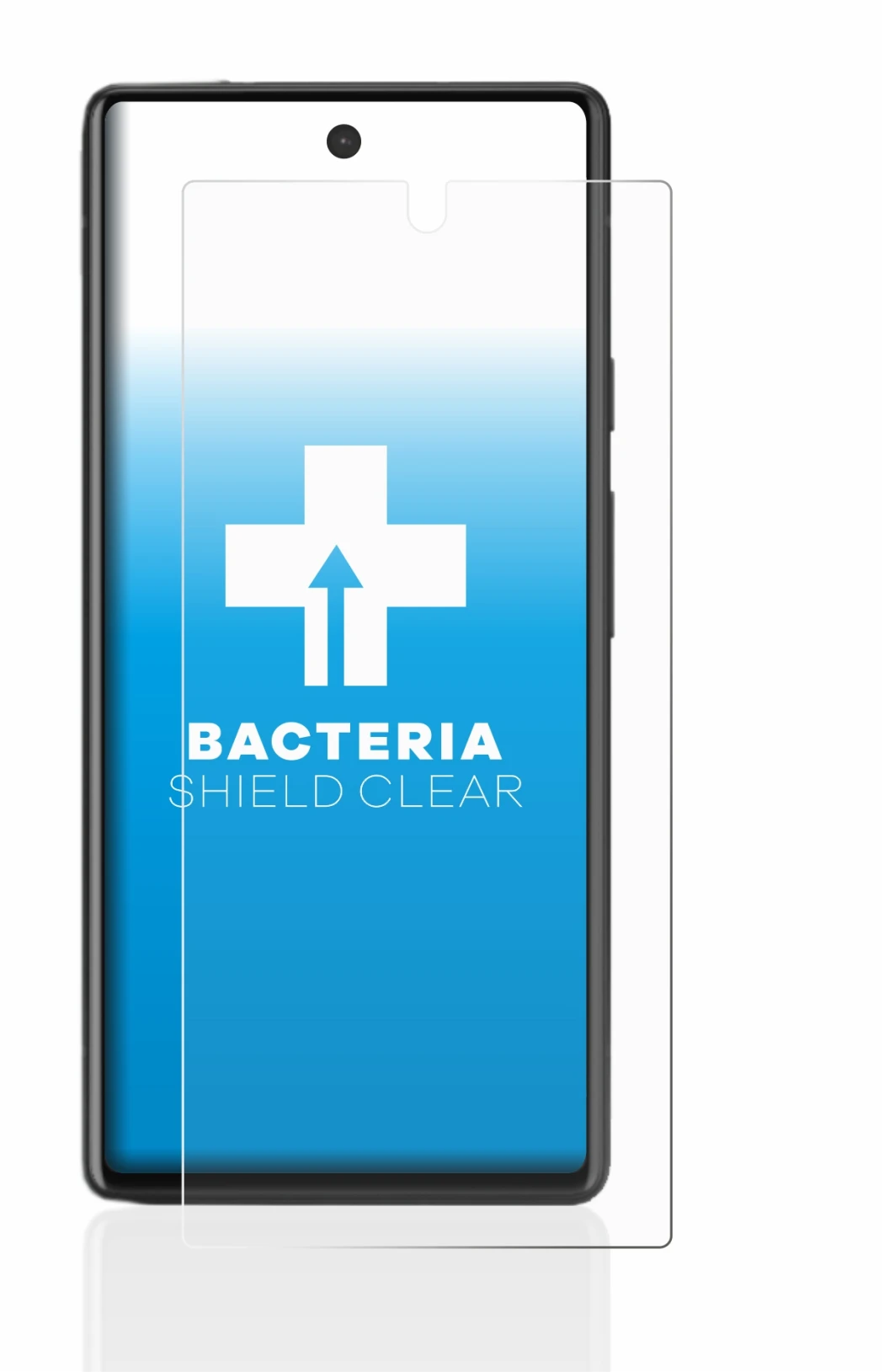 Immagine del dispositivo Google Pixel 6a con un'ampia varietà di protezioni per lo schermo.