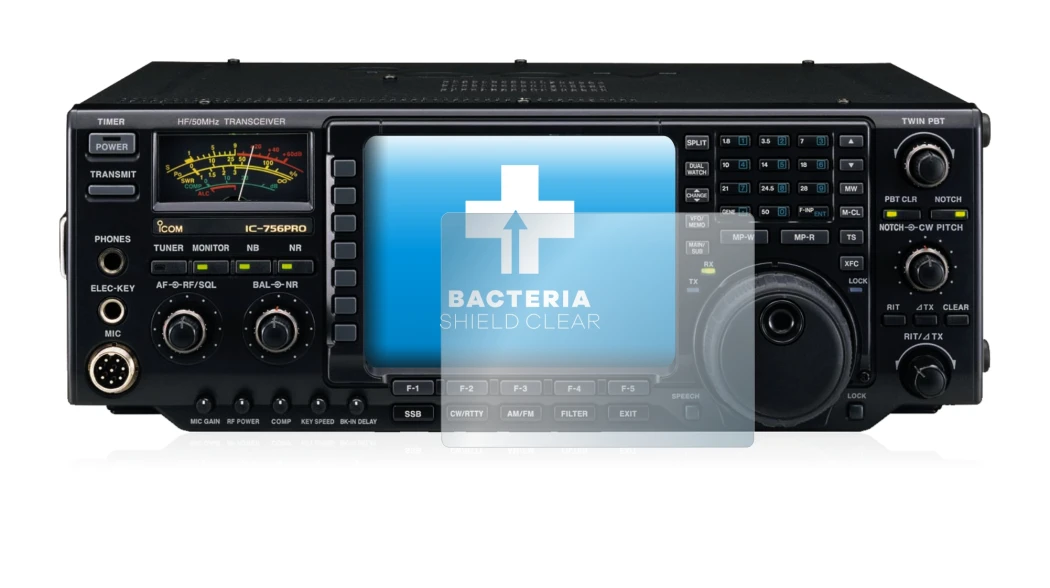 Immagine del dispositivo Icom IC-756 Pro III con un'ampia varietà di protezioni per lo schermo.