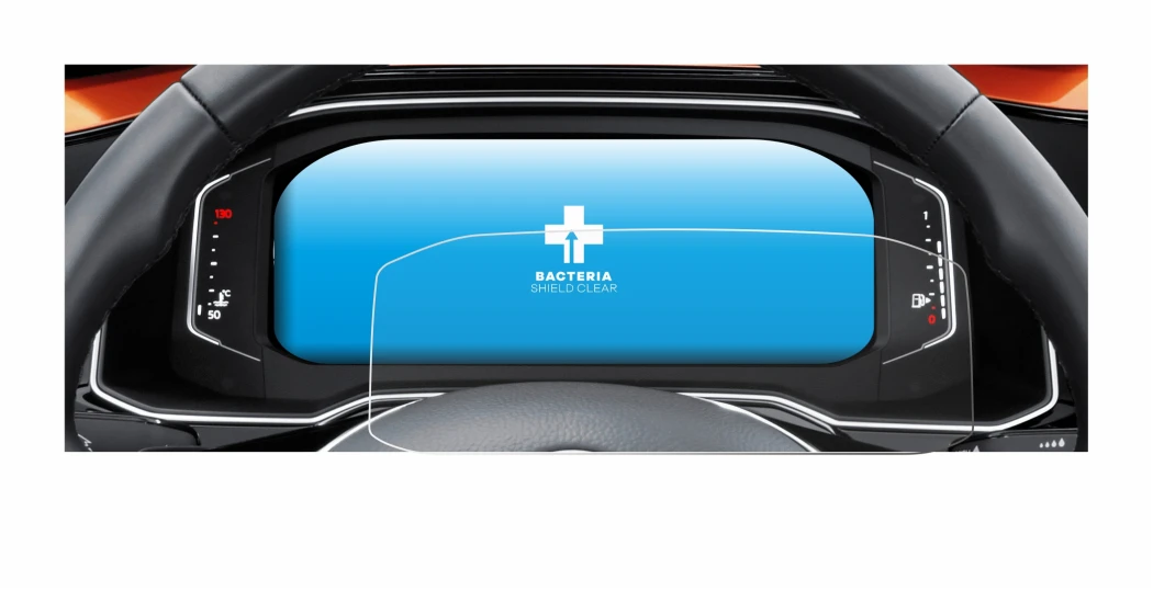 Immagine del dispositivo Volkswagen Polo 6 Digital Cockpit Pro con un'ampia varietà di protezioni per lo schermo.