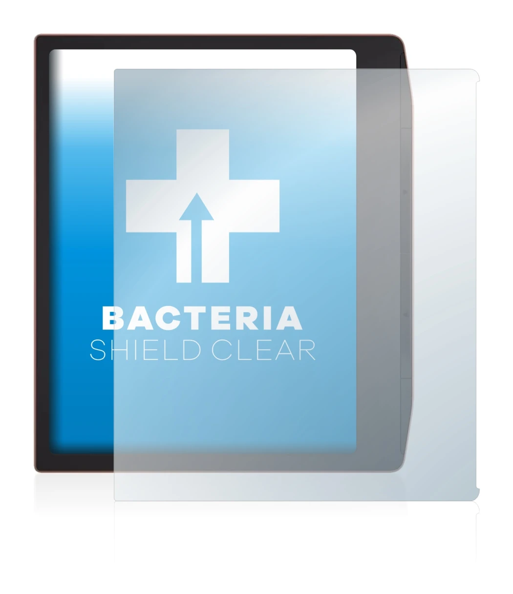 Immagine del dispositivo PocketBook Era con un'ampia varietà di protezioni per lo schermo.