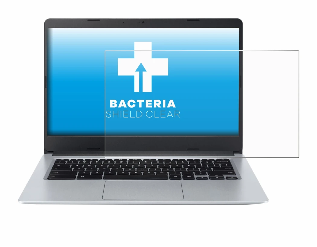 Immagine del dispositivo Acer Chromebook Spin 314 CB314-2HT con un'ampia varietà di protezioni per lo schermo.