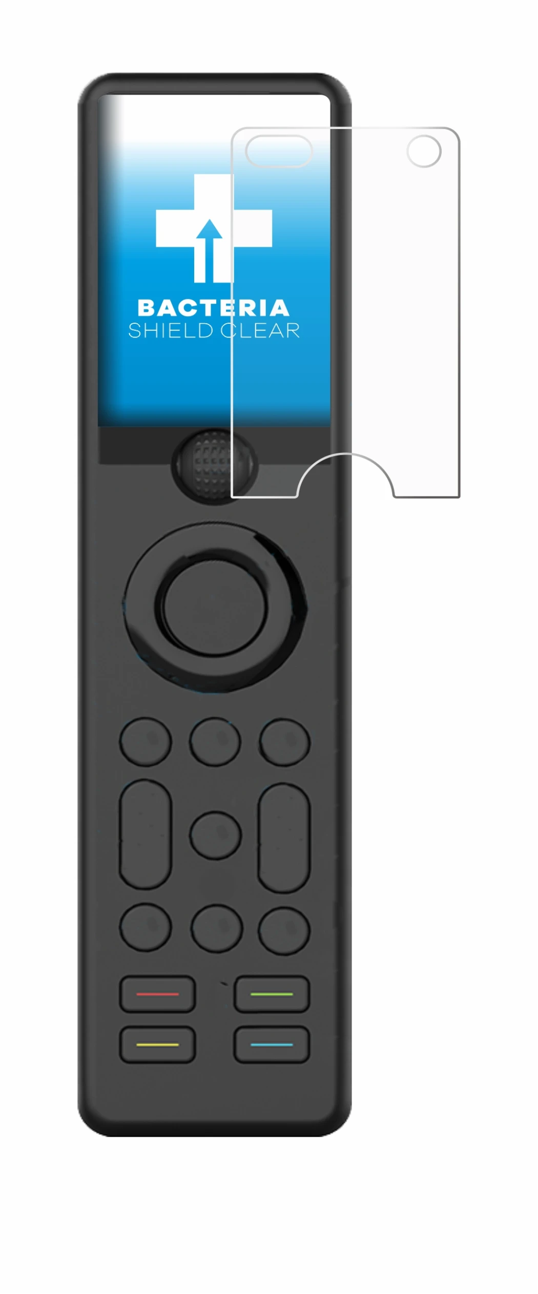 Immagine del dispositivo Sofabaton X1 con un'ampia varietà di protezioni per lo schermo.