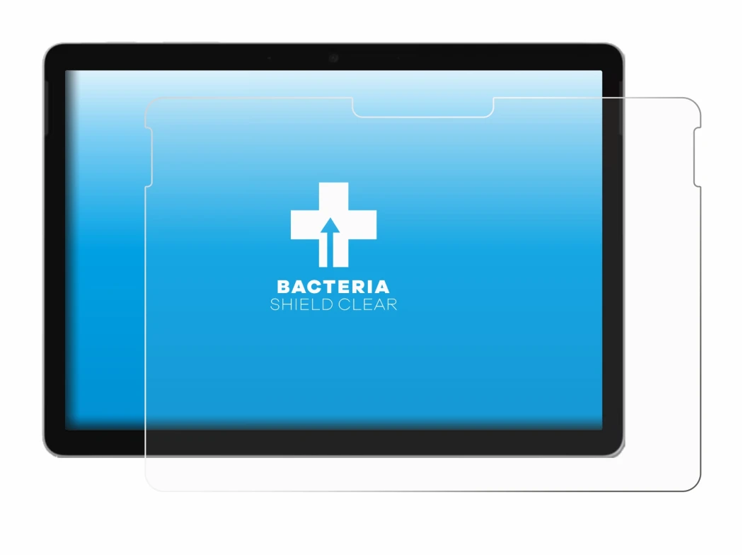 Immagine del dispositivo Microsoft Surface Go 4 con un'ampia varietà di protezioni per lo schermo.