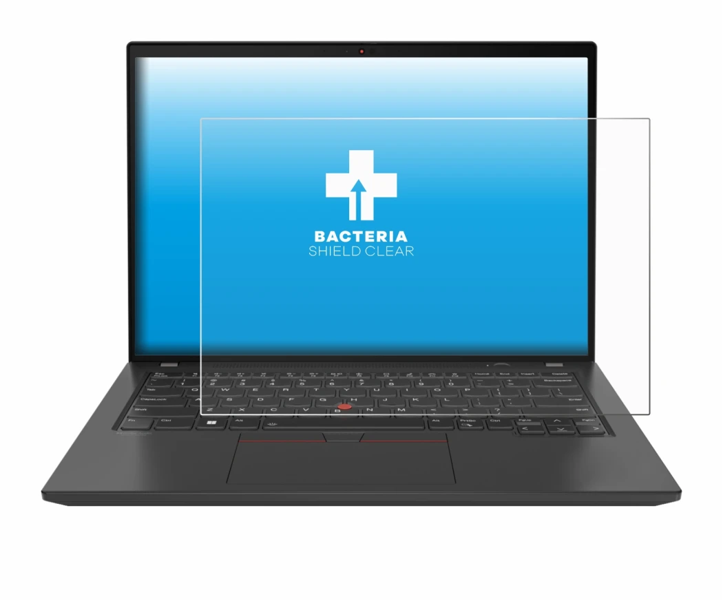 Immagine del dispositivo Lenovo ThinkPad T16 Gen 3 con un'ampia varietà di protezioni per lo schermo.