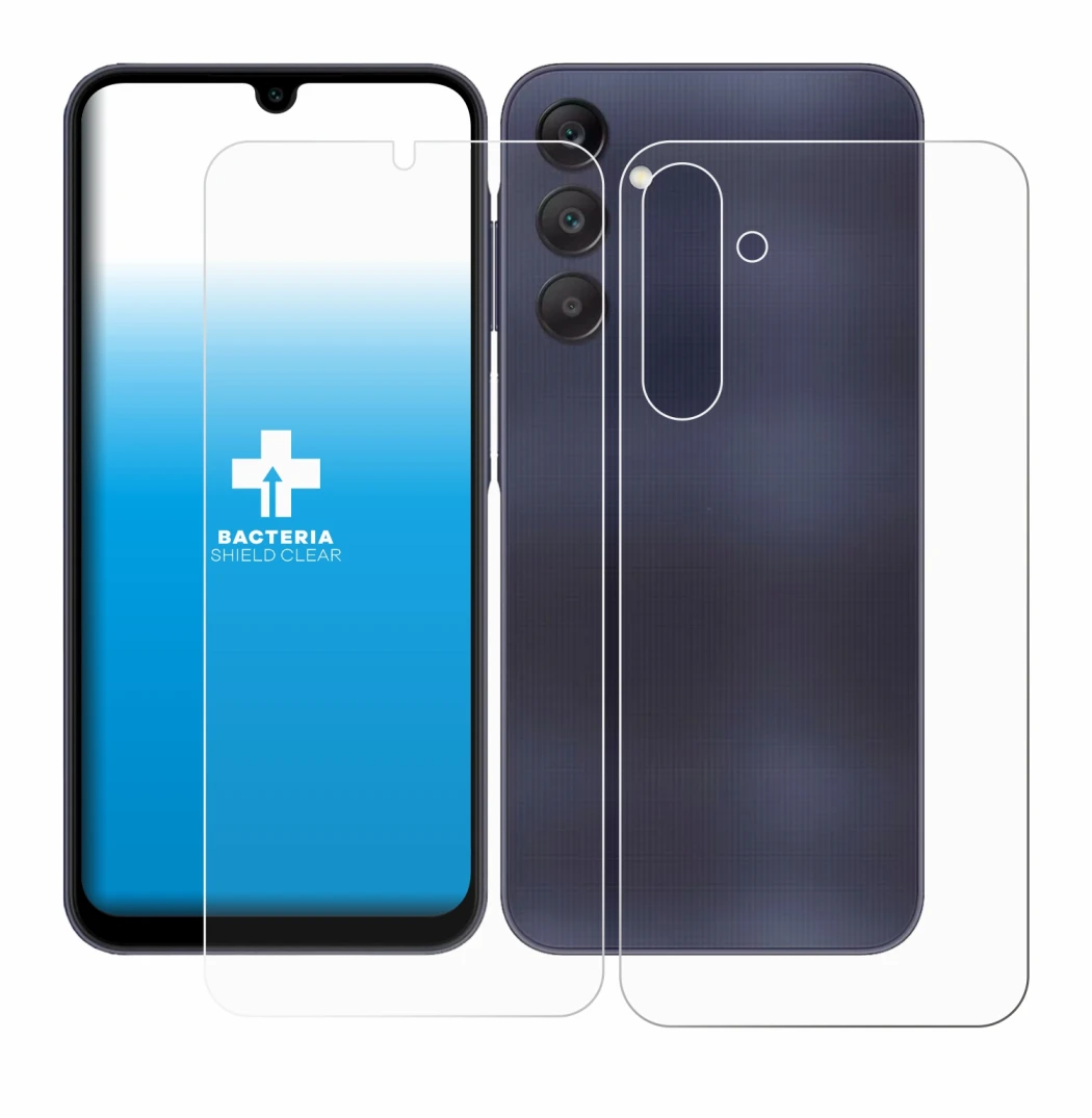 Immagine del dispositivo Samsung Galaxy A25 5G (Fronte+Retro) con un'ampia varietà di protezioni per lo schermo.