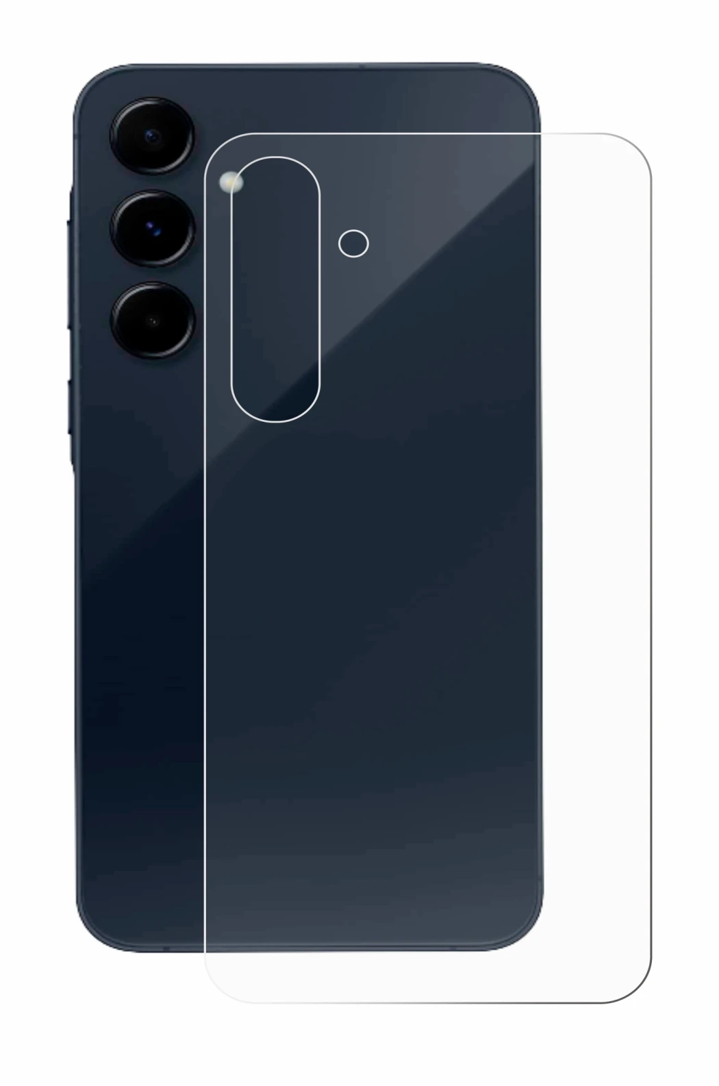 Immagine del dispositivo Samsung Galaxy A35 5G (Posteriore) con un'ampia varietà di protezioni per lo schermo.