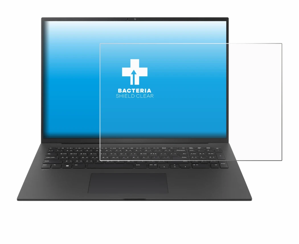 Immagine del dispositivo LG gram Pro 17 2024 con un'ampia varietà di protezioni per lo schermo.