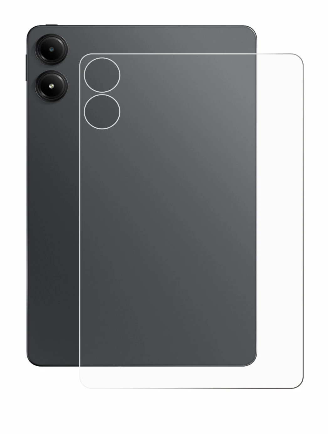 Immagine del dispositivo Xiaomi Redmi Pad Pro (Posteriore) con un'ampia varietà di protezioni per lo schermo.