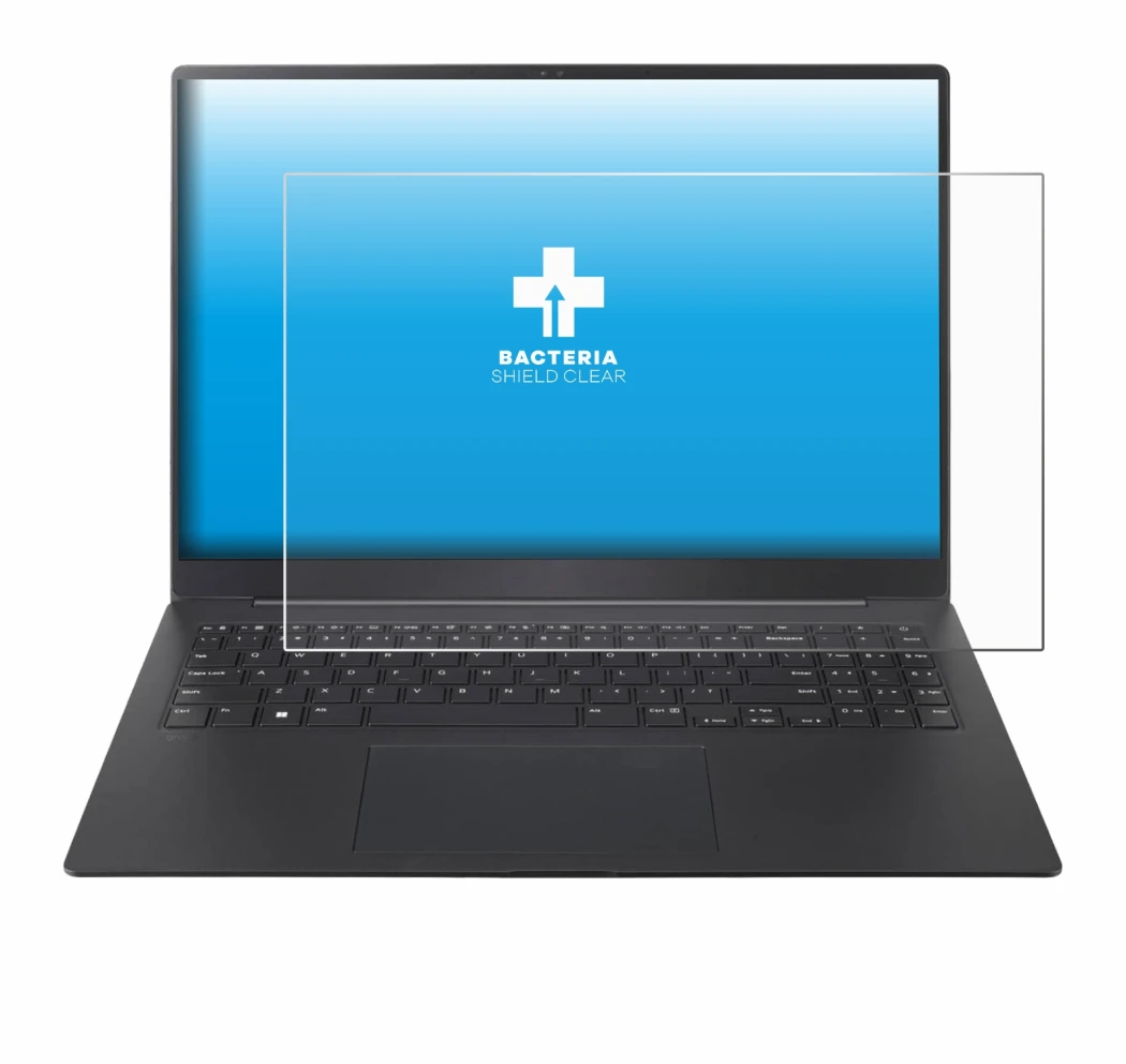 Immagine del dispositivo LG gram Pro 16 2024 con un'ampia varietà di protezioni per lo schermo.