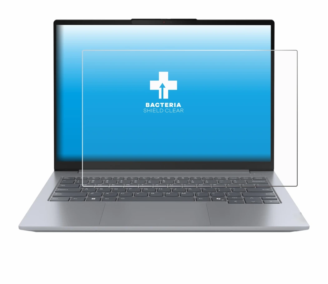 Immagine del dispositivo Lenovo ThinkBook 14 Gen 7 con un'ampia varietà di protezioni per lo schermo.