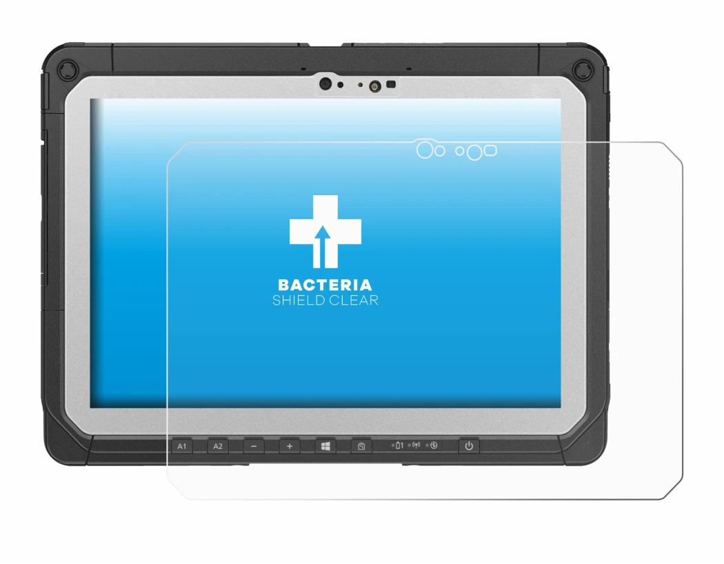 Immagine del dispositivo Panasonic Toughbook CF-20 MK2 con un'ampia varietà di protezioni per lo schermo.